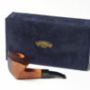 Savinelli Autograph Freestyle Partially Sandblasted Paneled Bent Dublin (6mm) Tobacco Pipe