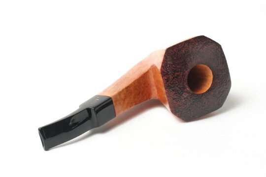 Savinelli Autograph Freestyle Partially Sandblasted Paneled Bent Dublin (6mm) Tobacco Pipe - Image 4