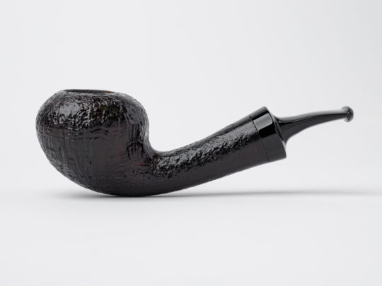 Ian Fisher Sandblasted Bent Tomato Tobacco Pipe
