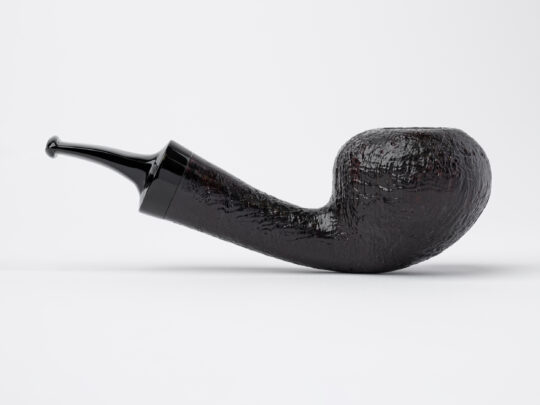 Ian Fisher Sandblasted Bent Tomato Tobacco Pipe - Image 2