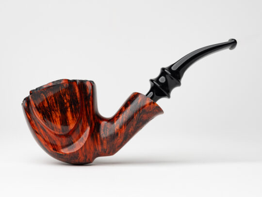 Nørding Orange Grain Freehand (2) Tobacco Pipe