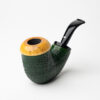 Caminetto Sandblasted Reverse Calabash Calabash (06) (37) (AT) Tobacco Pipe - Image 3