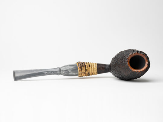 Nate King Black Fan Blast Magnum Egg w/ Bakelite Stem - Image 6