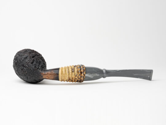 Nate King Black Fan Blast Magnum Egg w/ Bakelite Stem - Image 4