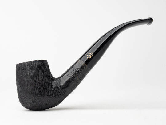Brigham System Rusticated (023S) (Rock Maple Inserts) Tobacco Pipe
