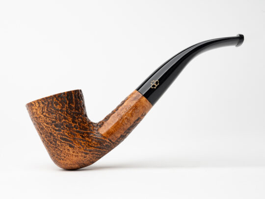 Brigham System Sandblasted (047S) (Rock Maple Inserts) Tobacco Pipe