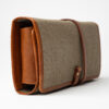 Passatore pipe folding pouch canvas+leather cognac - Image 2
