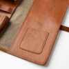 Passatore pipe folding pouch canvas+leather cognac - Image 9