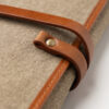 Passatore pipe folding pouch canvas+leather cognac - Image 11