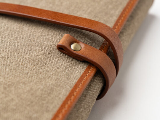 Passatore pipe folding pouch canvas+leather cognac - Image 11
