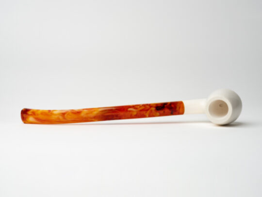 Servi-Meerschaum Bent Billiard Churchwarden Meerschaum Tobacco Pipe - Image 3