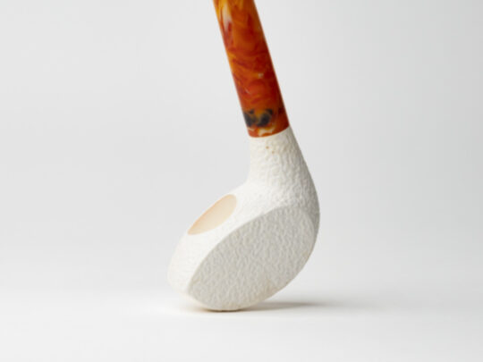 Servi-Meerschaum Rusticated Freehand Churchwarden Meerschaum Tobacco Pipe - Image 4