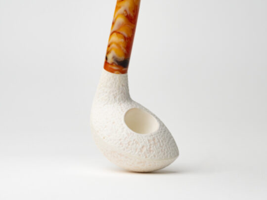 Servi-Meerschaum Rusticated Freehand Churchwarden Meerschaum Tobacco Pipe - Image 3