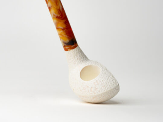 Servi-Meerschaum Rusticated Freehand Churchwarden Meerschaum Tobacco Pipe - Image 6