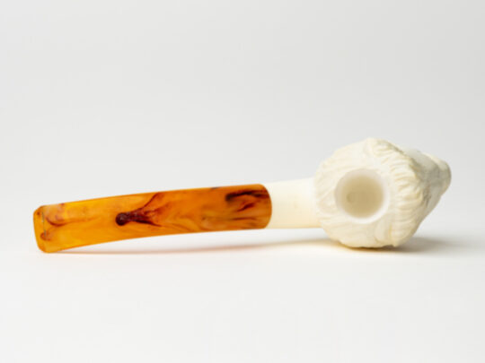 Servi-Meerschaum Carved Lion Meerschaum Tobacco Pipe - Image 5