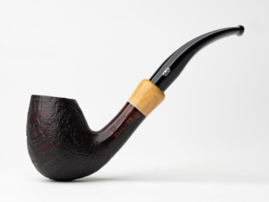 Chacom Supreme Sandblasted Bent Egg Tobacco Pipe