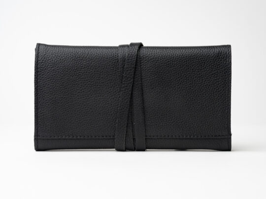 Genuine Leather Deluxe Rollup Pouch (Black or Brown) - Image 4