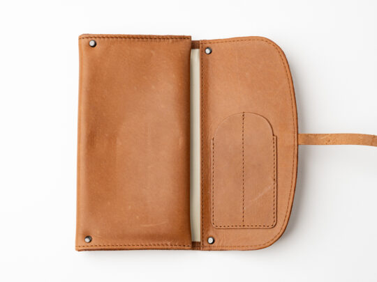 Genuine Leather Deluxe Rollup Pouch (Black or Brown) - Image 8