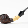 Dirk Heinemann Sandblasted Tomato w/ Bamboo Tobacco Pipe - Image 2