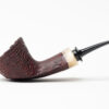 Dirk Heinemann Sandblasted w/ Fossilized Whale Bone Dublin Tobacco Pipe - Image 2