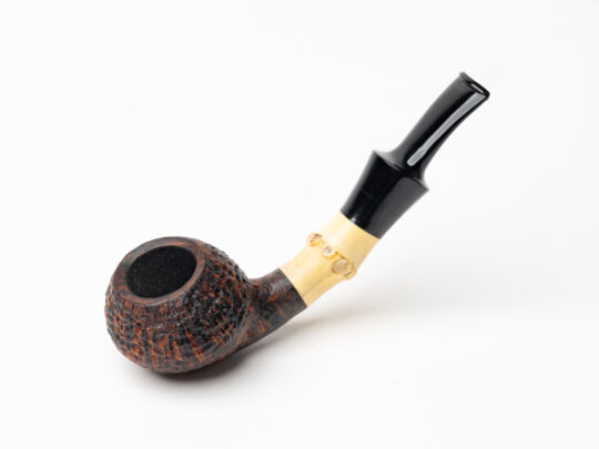 Dirk Heinemann Sandblasted Tomato w/ Bamboo Tobacco Pipe