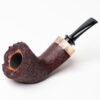 Dirk Heinemann Sandblasted w/ Fossilized Whale Bone Dublin Tobacco Pipe