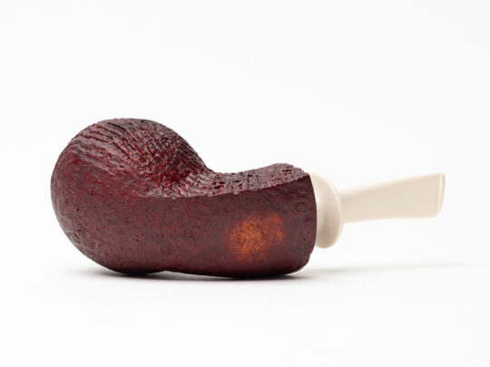 Dirk Heinemann Sandblasted Apple w/ Juma Stem Tobacco Pipe - Image 3