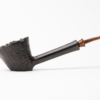 La Biota Sandblasted Dublin Sitter Tobacco Pipe (Horn Accent)