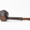 La Biota Sandblasted Dublin Sitter Tobacco Pipe (Horn Accent) - Image 4