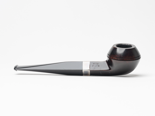Junior Heritage Silver Mounted Straight Bulldog Fishtail Tobacco Pipe - Image 2