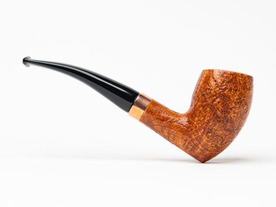 Erik Stokkebye 4th Generation: Pipe of the Year 2024 Sandblasted Natural Tobacco Pipe - Image 2