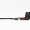 Peterson Speciality Rusticated Nickel Mounted Belgique Fishtail Tobacco Pipe - Image 2