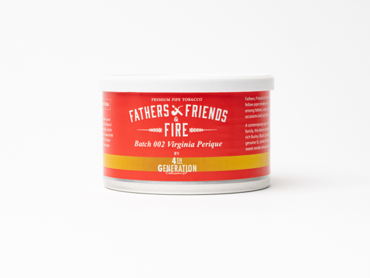 Erik Stokkebye 4th Generation: Fathers, Friends & Fire Batch 002 Virginia Perique Flake 2oz Pipe Tobacco