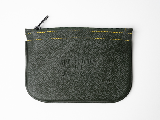 4th Generation Fathers, Friends and Fire Tobacco Pouch Green Leather - Image 2