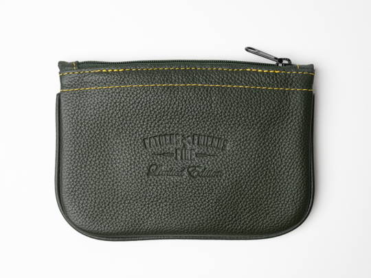 4th Generation Fathers, Friends and Fire Tobacco Pouch Green Leather