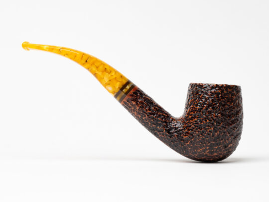 Savinelli Miele Brown Rusticated (606 KS) (6mm) Tobacco Pipe - Image 2