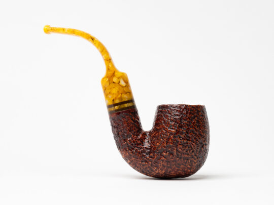 Savinelli Miele Brown Rusticated (614) (6mm) Tobacco Pipe - Image 2
